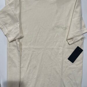 Ed Hardy Men's Short Sleeve Beige Tee